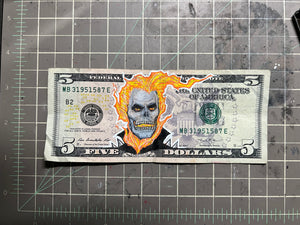 Ghost rider 5 Dollar Bill