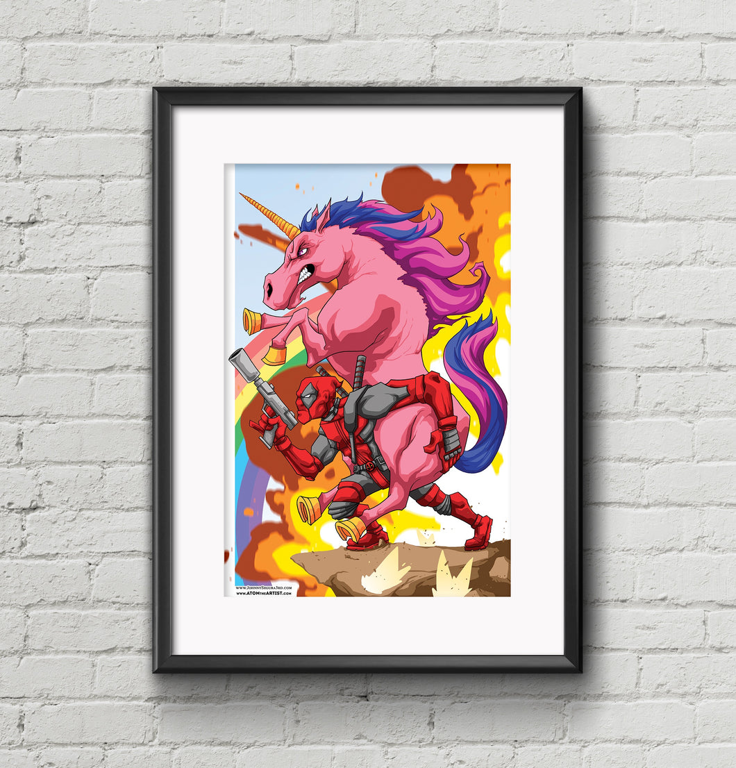 Unicorn Ride! 11x17 Poster