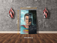 Load image into Gallery viewer, SPLIT/SCREEN SERIES: SUPER BATS - Ben Affleck - Art Print
