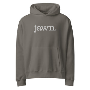 "jawn." Oversized heavyweight hoodie