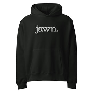 "jawn." Oversized heavyweight hoodie