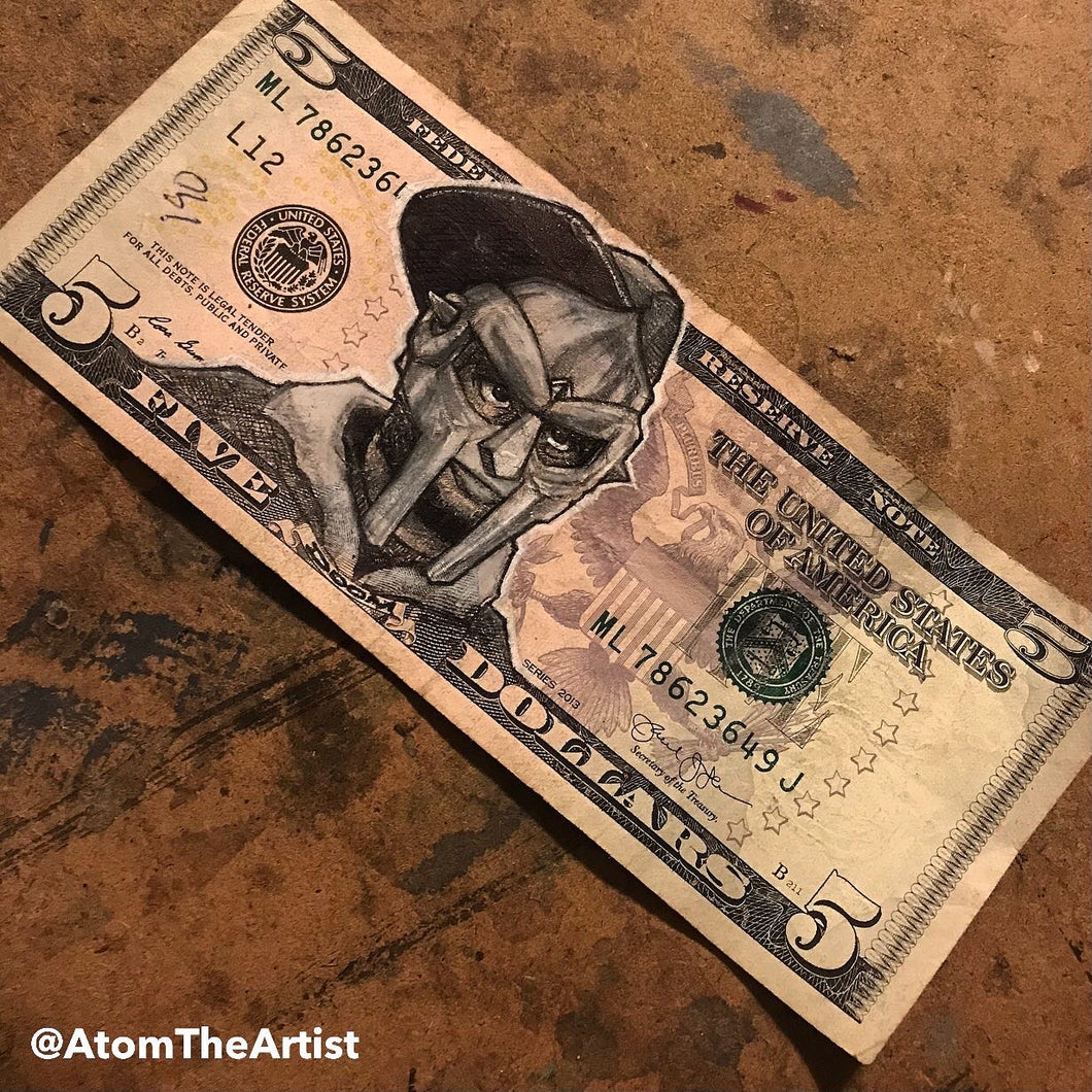 MF DOOM 5 Dollar Bill