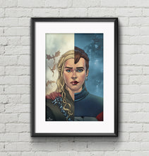 Load image into Gallery viewer, SPLIT/SCREEN SERIES: DANY STARBORN - Emilia Clarke - Art Print
