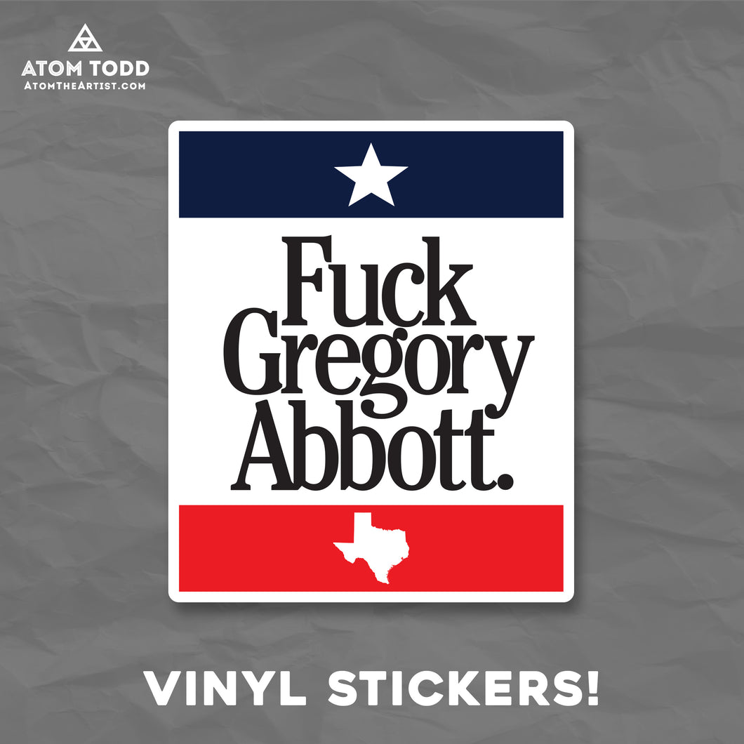 F Gregory Abbott - VINYL STICKER