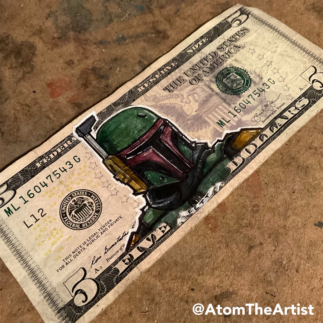 Daimo Fett 5 Dollar Bill