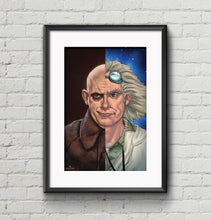 Load image into Gallery viewer, SPLIT/SCREEN SERIES: DOC FESTER - Christopher Lloyd - Art Print
