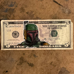 Daimo Fett 5 Dollar Bill